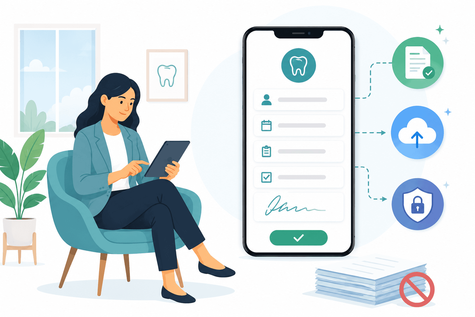 How to Be an Efficient Practice With Paperless Dental Forms?