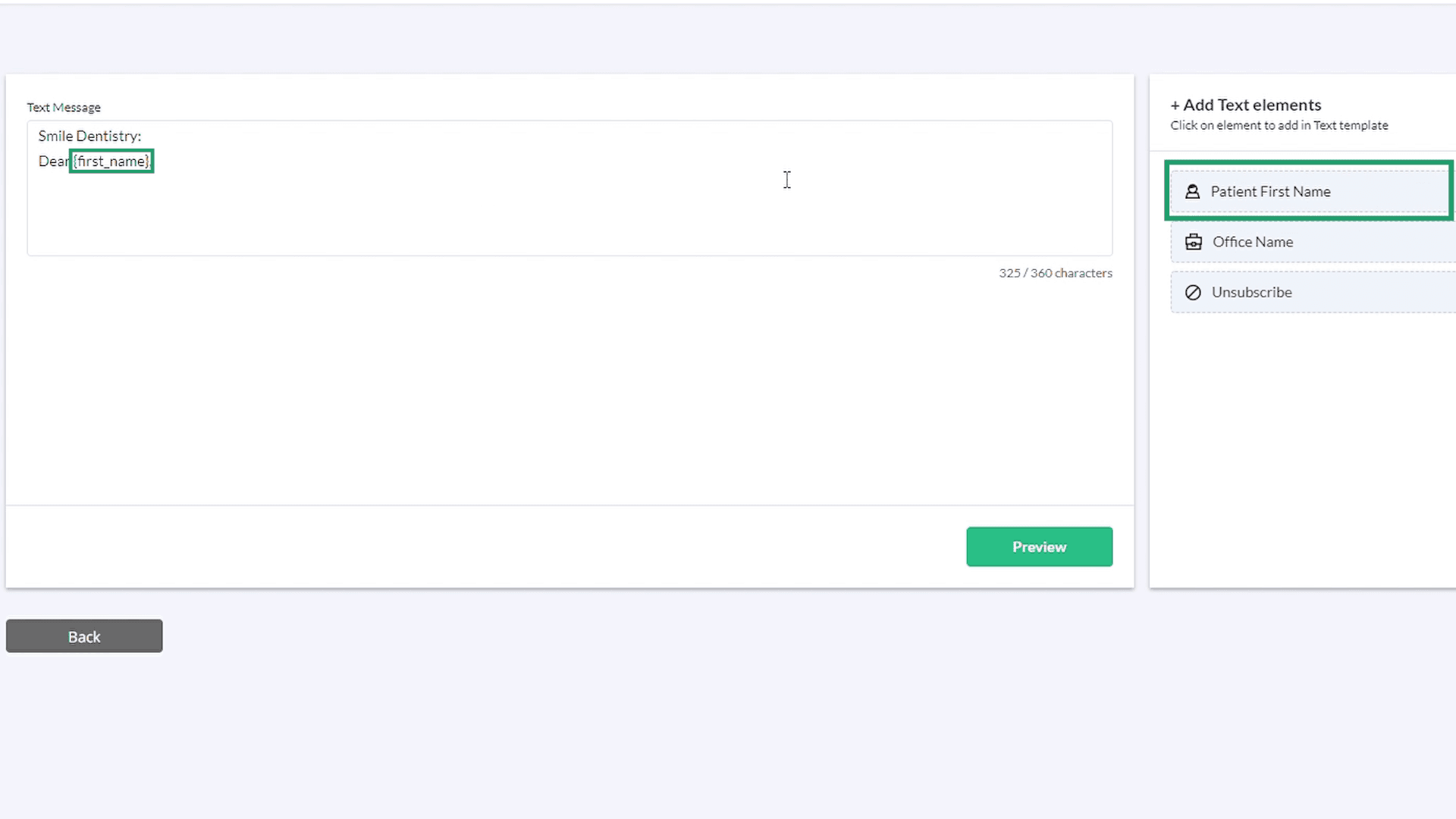 Personalization elements for a campaign message