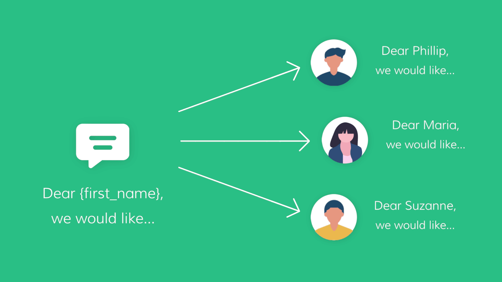 Patient name placeholder examples