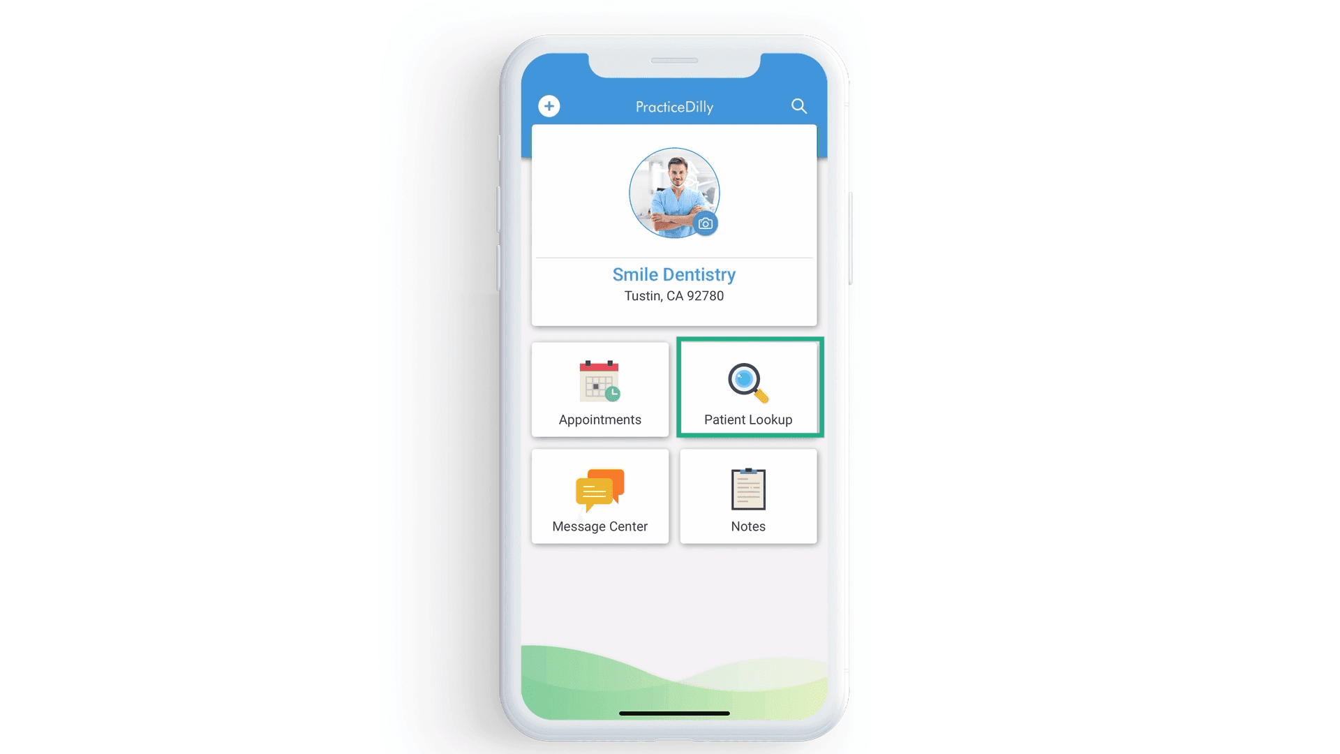 Patient Lookup in the mobile app