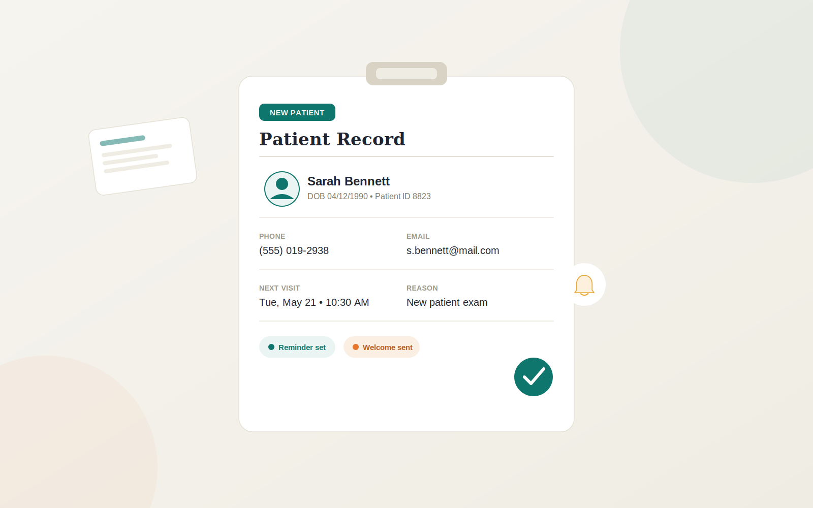 Why Should I Create a Patient Record Even Before the First Visit